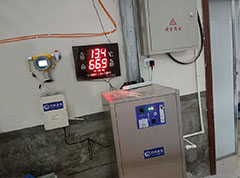 溫（wēn）氏（shì）牧業臭氧消毒檢測現場