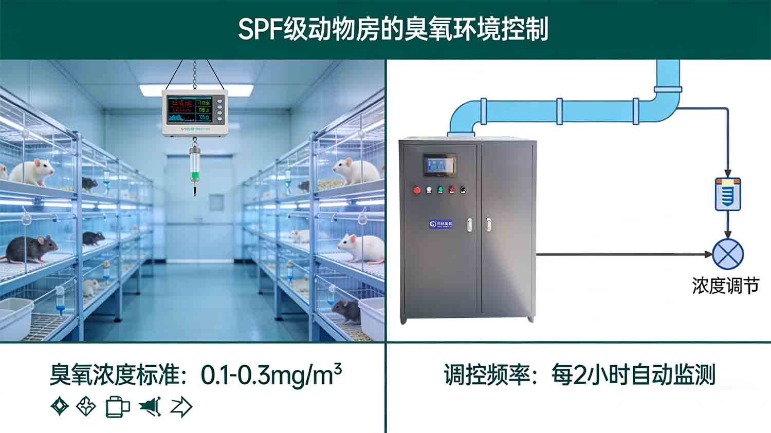 現代SPF動物房的臭氧控製係統設計